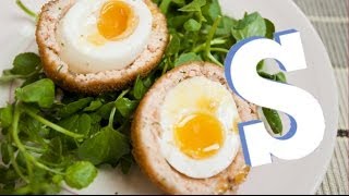 Salmon Scotch Eggs Recipe  SORTED [upl. by Hpesoj295]