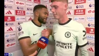 Cole Palmer Reece James Post Match Interview Nottingham Forest vs Chelsea 23 [upl. by Thorpe]