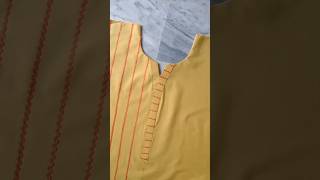 Round V Placket Neck Design With Easy Method  V Cut Neck Design Cutting and Stitching Tutorial [upl. by Cthrine]