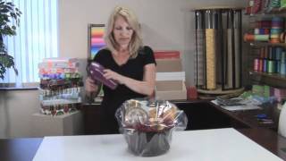 How to Shrink Wrap a Gift Basket [upl. by Ardna]