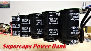 HOW TO MAKE SUPERCAPACITOR POWER BANK  ULTRACAPACITOR BATTERY PACK 12V EMERGENCY DIY ENERGY STORAGE [upl. by Cuda169]