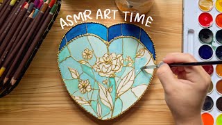 🎨asmr art time  my rambling thought process [upl. by Inaffets901]