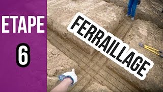 Ferraillage des fondations avant de de construire  Etape 6 [upl. by Kaila327]