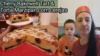 Cherry Bakewell Tart amp Torta Frangipane com cerejas [upl. by Eedya485]