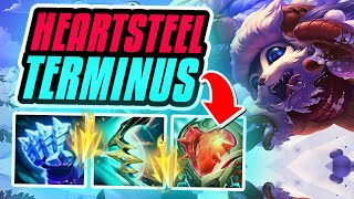 HEARTSTEEL AND TERMINUS ON HIT TANK GNAR BUILD Season 14 Gnar Gameplay League of Legends [upl. by Banyaz]