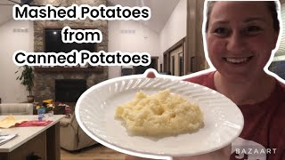 Quick amp Easy Mashed Potatoes Using Canned Potatoes  Perfect Side Dish Recipe [upl. by Carleen]