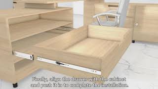 How to install AOLISHENG drawer slides [upl. by Granlund544]