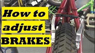 How to adjust V brakes [upl. by Sachs]