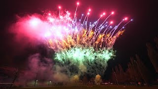 Gemeinschafts Silvesterfeuerwerk Krempe 2018 【4K】Feuerwerk Zeitstempel [upl. by Tasia]