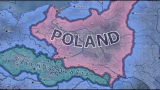 HOI 4 Timelapse  Poland vs Czechoslovakia [upl. by Ecneitap]