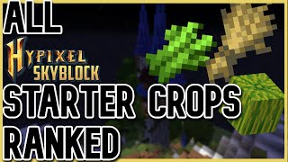 Hypixel Skyblock Starter Crops Guide 2023  2024 TIER LIST AT THE END [upl. by Arrec846]