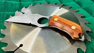 Knife Making  Knife From An Old Saw Blade [upl. by Bibah]