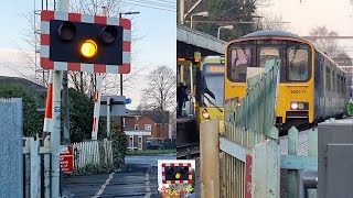 Navigation Road Level Crossing Greater Manchester [upl. by Alehcim725]