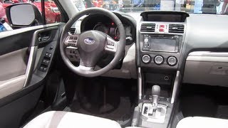 2014 SUBARU FORESTER REVIEW ENGINE INTERIOR [upl. by Karisa]