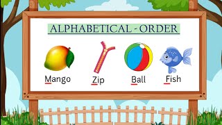 Alphabetical Order  Learn How To Arrange In Alphabetical Order Of First Letter amp Second Letter [upl. by Sirk326]