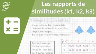 Allô prof  Les rapports de similitude k1 k2 k3 [upl. by Notgnihsaw]