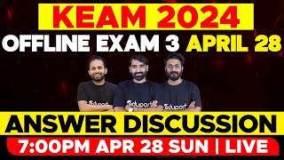 Eduport KEAM Offline Exam 3  April 28  Answer Discussion  Eduport KEAM [upl. by Anahpos177]