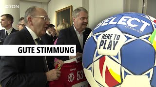 Österreichische Handballnationalmannschaft in Mannheim  RON TV [upl. by Bodnar]