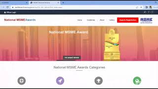 National MSME Awards Registration  How to Register in National MSME Awards msme awards [upl. by Anad]