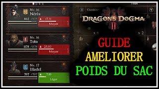 Guide Dragons Dogma 2  Améliorer le poids du sac à dos [upl. by Linnea]