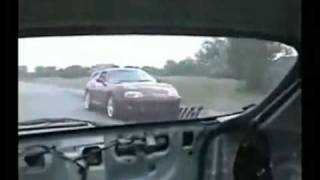 Honda Civic EK9 vs American V8 Fastest Civic [upl. by Nilerual]