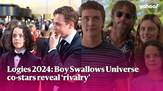 Logies 2024 Boy Swallows Universe costars reveal ‘rivalry’  Yahoo Australia [upl. by Katlaps]