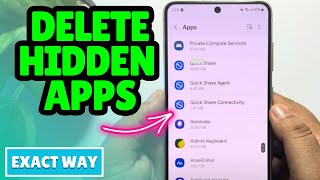 How to delete hidden apps on android  Android New Update [upl. by Nosnhoj]