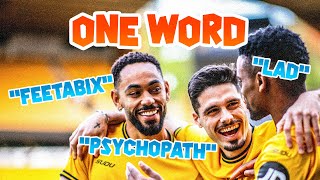 Hilarious one word challenge  Wolves players describe teammates in one word [upl. by Grantham]