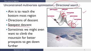 Unconstrained Multivariate Optimization  Continued [upl. by Neyu]