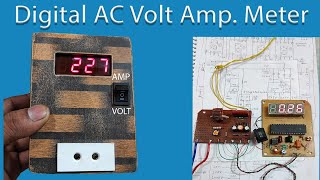 How do you make a Digital AC volt amp meter  AC Volt Amp Meter  How to make at home [upl. by Mariand]