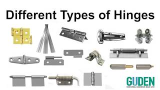 Different Types of Hinges  Choosing the Right Hinge for Your Application [upl. by Ailen]