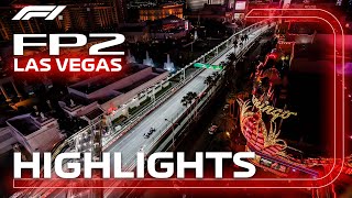 FP2 Highlights  2023 Las Vegas Grand Prix [upl. by Eerihs]