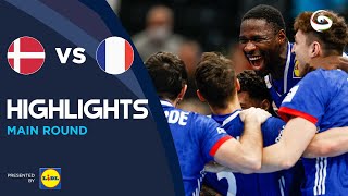 Denmark vs France  Highlights  Mens EHF EURO 2022 [upl. by Hsaka]