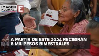 Pensión para adultos mayores Calendario de pagos del bimestre enerofebrero 2024 [upl. by Nyleahcim932]