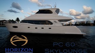 Horizon Yachts PC 60  Power Catamaran  Performance and panache [upl. by Yenor]