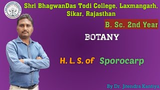 B Sc 2nd Year Botany H L S of Sporocarp  Dr Jitendra Kantiya  Shri BhagwanDas Todi College [upl. by Bambie801]