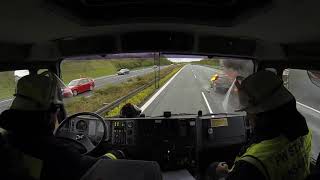 German firefighters amazing response to motorway accident [upl. by Olivero]