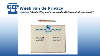 CIP Cast  Week van de Privacy 2021  Webinar 1 25 november 2021 [upl. by Polivy]