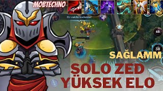 SOLO ZED ÇOK SAĞLAMMM GRANDMASTER A RAHAT ÇIKMA  WİLD RİFT [upl. by Aliam]