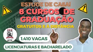 ⚠ 8 CURSOS DE GRADUAÇÃO GRATUITOS E À DISTÂNCIA na UFPE LICENCIATURAS E BACHARELADO [upl. by Goebel]