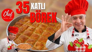 OKTAY USTADAN YAPIMI KOLAY 35 KAT EL AÇMASI BÖREK TARİFİ [upl. by Athelstan]