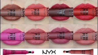 NYX POWDER PUFF LIPPIE LIP SHADE SWATCH amp REVIEW [upl. by Ebneter]