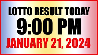 Lotto Result Today 9pm Draw January 21 2024 Swertres Ez2 Pcso [upl. by Ennad]