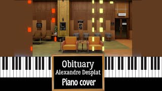 How to play Wes Anderson Trend on Piano Obituary  Alexandre Desplat Piano Sheet music [upl. by Twyla]