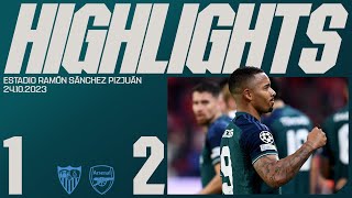 THE GABIS GIVE US THE WIN  Sevilla v Arsenal 12  Champions League  Martinelli Gabriel Jesus [upl. by Oralee]