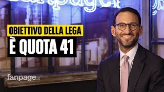 Pensioni sottosegretario Freni a Fanpageit quotLega voleva Quota 41 ma non abbiamo bacchetta magica [upl. by Adok]