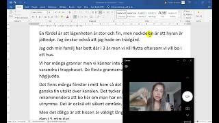 Sfi berätta om din bostad för kurs C och D [upl. by Fellows]