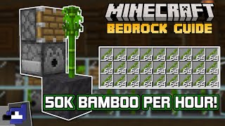 Easy BAMBOO Farm for INFINITE WOOD  Minecraft Bedrock Guide 120 [upl. by Granlund]