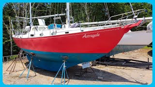 UNBELIEVABLY CHEAP STEEL Ketch W An Interior Thatll SHOCK YOU Full Tour Learning the Lines [upl. by Olzsal]