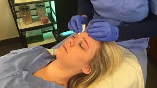 Eyebrow Shaping With Esthetician Anne Marie Johnson [upl. by Ansela]